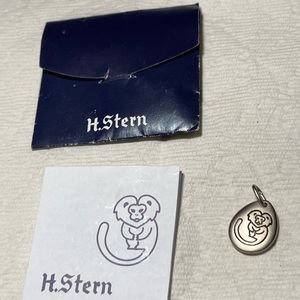 H Stern pewter pendant w insignia and papers #040